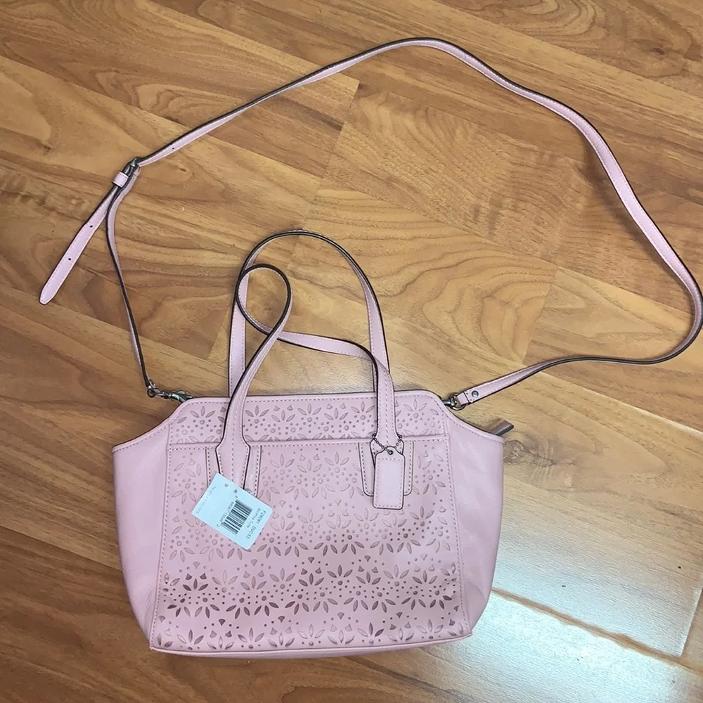 NWT Coach Taylor Eyelet Mini Tote with Crossbody Strap